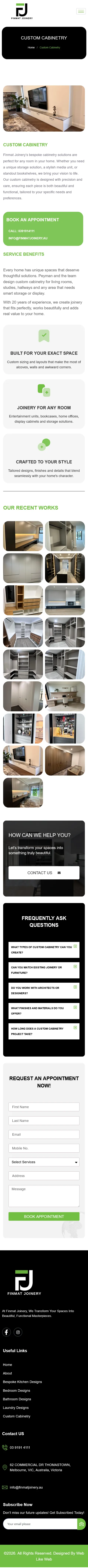 Mobile Custom Cabinetry